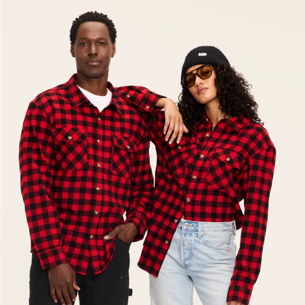 Woolrich for Target Red and Black Plaid Flannel Shirt